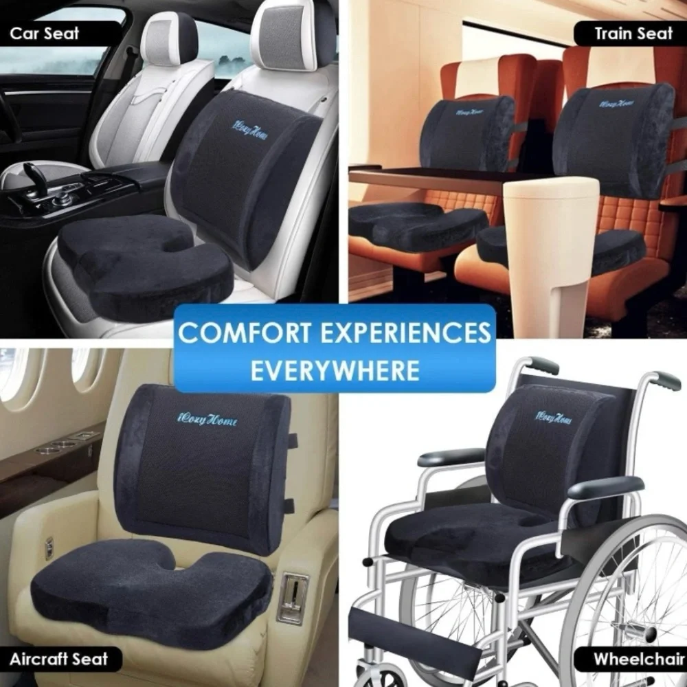 Coccyx Lumbar and Seat Cushion Set - Picture 7 of 12